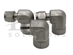 NEW SWAGELOK SS-400-8-4 SS FEMALE ELBOW 1/4 IN TUBE OD X 1/4 IN FNPT (LOT OF 3)