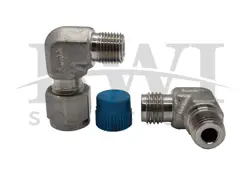 NEW SWAGELOK SS-400-2-2 SS MALE ELBOW 1/4 IN TUBE OD X 1/8 IN MNPT ( LOT OF 2 )