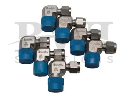 NEW SWAGELOK SS-400-2-6 SS MALE ELBOW 1/4 IN TUBE OD X 3/8 IN MNPT (LOT OF 7)