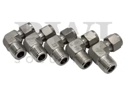 NEW SWAGELOK SS-600-2-6 SS MALE ELBOW 3/8 IN TUBE OD X 3/8 IN MNPT ( LOT OF 5 )