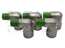 NEW SWAGELOK SS-4-SE SS STREET ELBOW 1/4 IN FEMALE NPT X 1/4 IN MNPT (LOT OF 5)