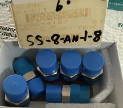 6-  SS-8-AN-1-8 SWAGELOK SST, ADAPTER,  3/4-16 MALE JIC THREAD X 1/2