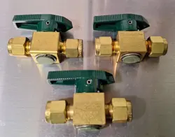 THREE (3) SWAGELOK 1/4