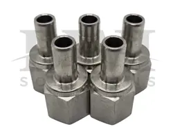 NEW SWAGELOK SS-6-TA-7-4 SS FEMALE TUBE ADAPTER 3/8 TUBE OD X 1/4 FNPT LOT OF 5