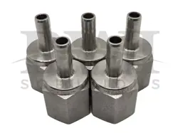 NEW SWAGELOK SS-4-TA-7-4 SS FEMALE TUBE ADAPTER 1/4 TUBE OD X 1/4 FNPT LOT OF 5