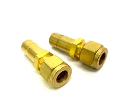 SWAGELOK B-600-R-8 BRASS TUBE REDUCER FITTING 3/8