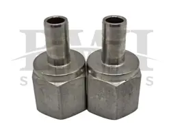 NEW SWAGELOK SS-6-TA-7-6 SS FEMALE TUBE ADAPTER 3/8 TUBE OD X 3/8 FNPT LOT OF 2