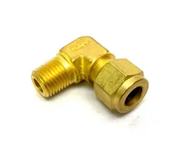 SWAGELOK B-600-2-4 BRASS ELBOW COMPRESSION FITTING 3/8