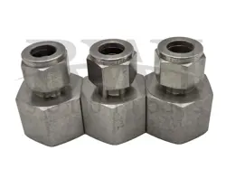 NEW SWAGELOK SS-810-7-12 SS FEMALE CONNECTOR 1/2 TUBE OD X 3/4 FNPT (LOT OF 3)