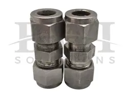 NEW SWAGELOK SS-600-6 STAINLESS STEEL TUBE FITTING, UNION, 3/8 IN. TUBE LOT OF 2
