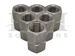 NEW SWAGELOK SS-6-HCG STAINLESS STEEL HEX COUPLING, 3/8 IN. FNPT ( LOT OF 6 )