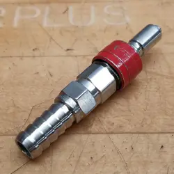 SWAGELOK SS-QC6-D-6HC SS QUICK CONNECT STEM W/VALVE, 3/8