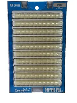 PACK OF 100 SWAGELOK 400 SERIES NY-400-SET 1/4 INCH NYLON FERRULES