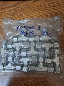 SWAGELOK SS-600-3 ,  PACK OF TEN ,3/8