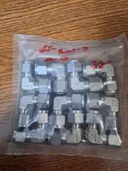 SWAGELOK SS-600-9,   PACK OF TEN 3/8