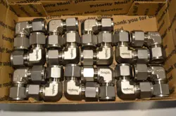 (QTY. 14) SWAGELOK STAINLESS STEEL TUBING FITTINGS, 1/2