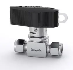 STAINLESS STEEL 1-PIECE 40G SERIES BALL VALVE, 1/2” SWAGELOK LOCKING HANDLE