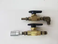 LOT OF 2 - SWAGELOK B-43F4 BRASS VALVE
