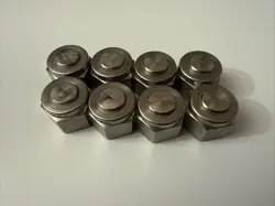 LOT OF 8 - SWAGELOK STAINLESS STEEL TUBE PLUG FITTING, 3/8