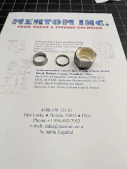 1 NEW SWAGELOK SS-1210-NFSET 3/4