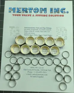 LOT OF 10 NEW SWAGELOK SS-1210-NFSET 3/4