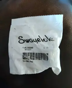 1 EACH SWAGELOK SS-PB6-PM6 PUSH ON HOSE CONNECTOR 3/8