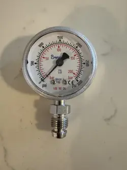 SWAGELOK PRESSURE GAUGE PGU-50-P3000-L-4FSM