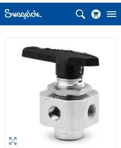 NEW IN BOX SWAGELOK  SS-43ZF2  FIVE WAY BALL VALVE STAINLESS STEEL 1/8” FNPT