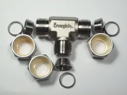 1 - SWAGELOK STAINLESS STEEL UNION TEE FITTING, 1/2