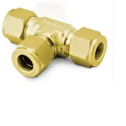 B-200-3 BRASS SWAGELOK TUBE FITTING, UNION TEE, 1/8 IN. TUBE OD