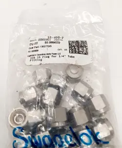 SWAGELOK SS-400-P 316 SS PLUG FOR 1/4