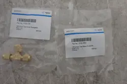 LOT OF 2 AGILENT TECHNOLOGIES 0100-0090 UNION TEE, 1/8 IN, BRASS SWAGELOK - NEW