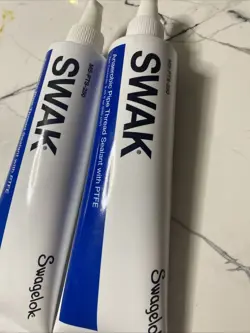 LOT-2PC SWAK ANAEROBIC PIPE THREAD SEALANT MS-PTS-250. 250 CC TUBE (8.45 FL OZ)