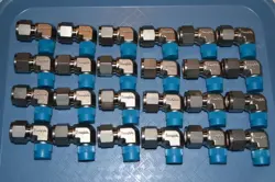 TOTAL OF 24 - FREE SHIPPING, SWAGELOK STAINLESS STEEL FITTINGS.