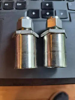 LOT OF 2 SWAGELOK SS-600-R-16 3/8 IN. TUBE OD X 1 IN. TUBE ADAPTER
