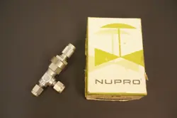 METERING VALVE M SERIES, NUPRO/SWAGELOK, B-2MA, 1/8 TUBE, ANGLE PATTERN