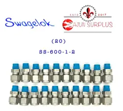 ~NEW~SWAGELOK PN: SS-600-1-2