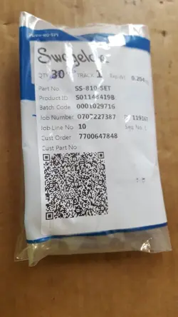 SWAGELOK SS-810-SET FERRULE SET QTY: 25 (U12.1B2)