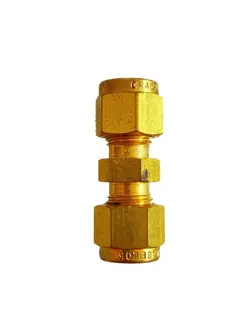 10X SWAGELOK B-400-6 BRASS UNION FITTING 1/4