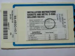 2- SWAGELOK GASKETS