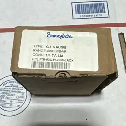 NEW SWAGELOK PGI-63C-PG300-LAQX GAUGE 0-300PSI 2.5