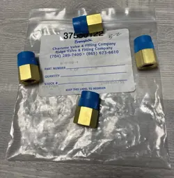 SWAGELOK BRASS REDUCING BUSHING B-6-RB-4 3/8IN. X 1/4 IN. (NEW, LOT OF 4)