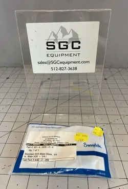 SWAGELOK 316 STAINLESS STEEL VCR FACE SEAL FITTING PN: SS-4-VCR-2-4