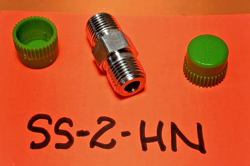 SS-2-HN SWAGELOK SST PIPE FITTING, HEX NIPPLE, 1/8