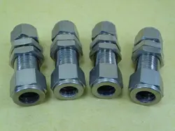 (4) SWAGELOK 316SS BULKHEAD UNION 1/2