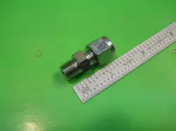 1/4 TUBE OD X 1/8 NPT  STAINLESS CONNECTOR COMPRESSION FITTING