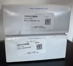 2 BOX OF 25 STAINLESS STEEL SWAGELOK SS-600-9