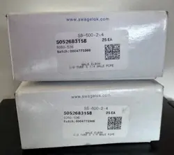 2 BOX OF 25 STAINLESS STEEL SWAGELOK SS-600-2-4