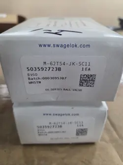 LOT OF 2  THE BOX SWAGELOK M-62TS4-JK-SC11 MONEL   BALL VALVE  1/4 IN NEW