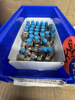 SWAGELOK TUBE FITTING, SS, 1/4 TUBE OD X 5/16 LOT OF LOT OF 36